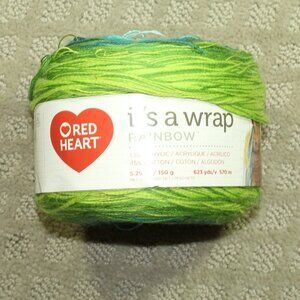 Red Heart It's a wrap Rainbow Ball LM5925 Fine 2 623 yds 5.29 oz